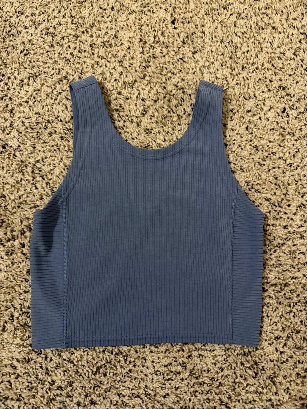 lululemon athletica Blue Ribbed Vintage Tanktop⭐️ Used - like new (worn once)⭐️